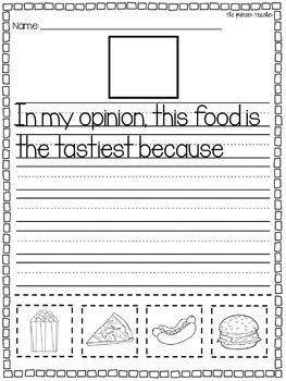 opinion writing starters 3 worksheets by kids and coffee