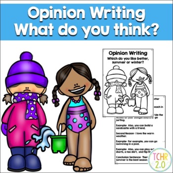 Preview of Opinion Writing Summer vs. Winter Seasons