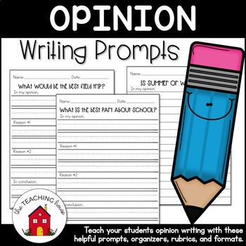 Preview of Opinion Writing Template and Prompts