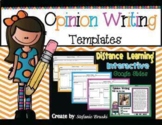 Opinion Writing Templates for Distant Learning Interactive