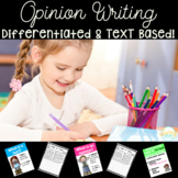 Text Based Opinion Writing Unit for First and Second Grade
