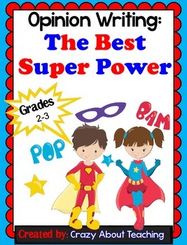 Preview of Opinion Writing: The Best Super Powers