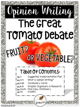 Preview of Opinion Writing: The Great Tomato Debate!