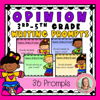 Preview of Opinion Writing Topics for 3rd-5th Grades