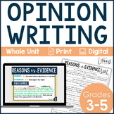 Opinion Writing Unit Lessons Prompts Rubric Graphic Organi
