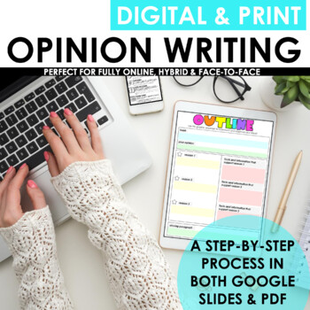 Preview of Write an Opinion Essay | Step-by-step | Google Slides