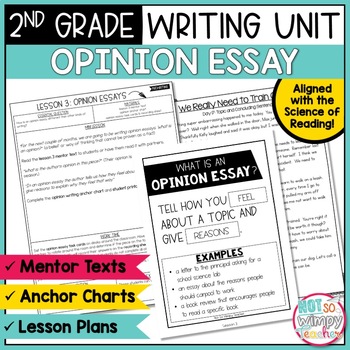 Preview of Opinion Writing Unit SECOND GRADE