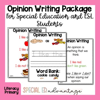 Preview of Opinion Writing Unit for Special Education and ESL Students with IEPs