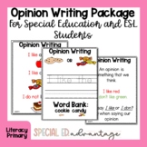 Opinion Writing Unit for Special Education and ESL Student