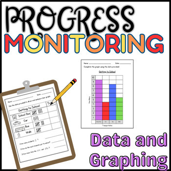 Preview of Data and Graphing Activities for Progress Monitoring IEP Math Goals