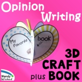 Opinion Writing Valentine's Day 3D Heart Craft Activity