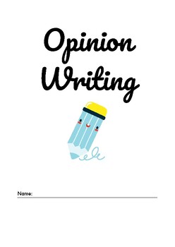 Preview of Opinion Writing booklet journal