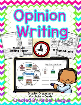 Preview of Opinion Writing by Kinder League