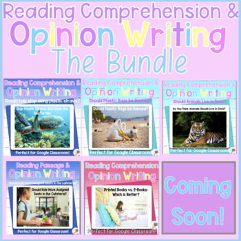 Preview of Opinion Writing for Google Classroom Bundle