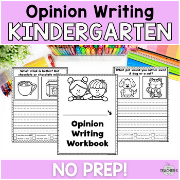 Opinion Writing Worksheets | Beginning Writing For Kindergarten and ...