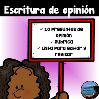 Preview of Opinion Writing in Spanish / Escritura de Opinion