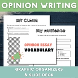 Opinion and Argumentative Essay Writing Graphic Organizers