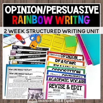 Preview of Opinion and Persuasive Writing Essay Unit