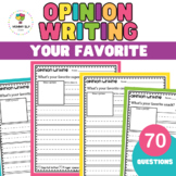 Opinion writing- My favorite and graphic organizer