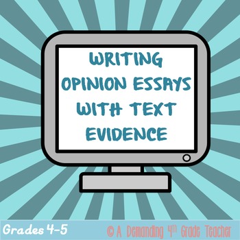Preview of RISE, SAGE and FSA writing test prep: Opinion writing ~ Distance Learning