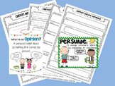 Opinion/Persuasive Writing Graphic Organizer