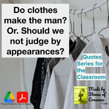 Preview of Opposing Viewpoints Debate: On Judging Appearances Quotes Series for ELA