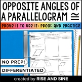 Opposite Angles of a Parallelogram are Congruent Proof and