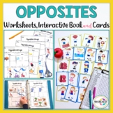 Opposites Worksheets | Cards Matching and Sorting Activities