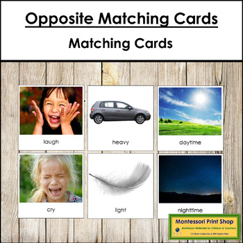 Preview of Opposite Matching Cards - Primary Grammar