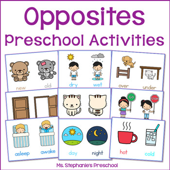 Preview of Opposite Preschool Activities