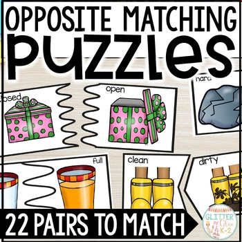 opposite puzzles by glitter and glue 4 k 2 teachers pay teachers