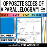 Opposite Sides of a Parallelogram are Congruent Proof and 