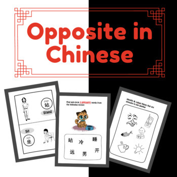 Preview of Opposite in Chinese