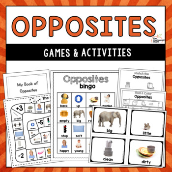Preview of Opposites Worksheets & Games