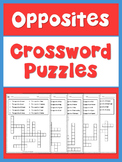 ESL Opposites  Crossword Puzzles
