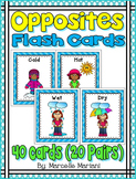 Opposites Flash Cards- Opposites Word Wall Cards- Opposite