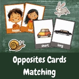 Opposites Flashcards and Memory Match | 52 Cards