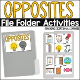 Opposites File Folder Activity