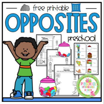 Opposites Printable by Preschool Printable | Teachers Pay Teachers