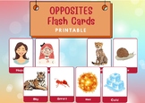 Opposites Printable Flash Cards 42 Matching Kids Card ,Lea