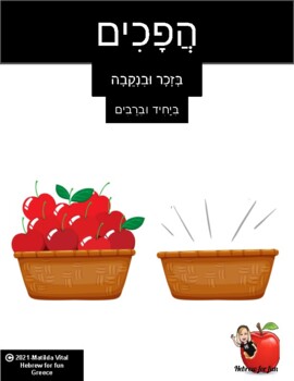 Preview of Opposites in Hebrew
