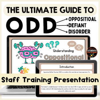 Preview of Oppositional Defiant Disorder Staff Training Presentation (ODD)