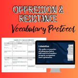 Oppression Unit Vocabulary | Ethnic Studies | High School 