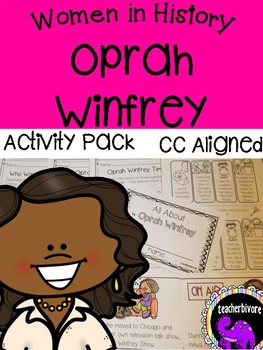 Preview of Oprah Winfrey Activity Pack {K-1}