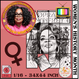 Oprah Winfrey Collaborative Coloring Poster | Women's Hist