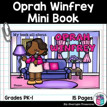 Preview of Oprah Winfrey Mini Book for Early Readers: Women's History Month