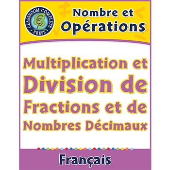 Preview of Opérations: Multiplication et Division de Fractions et Nombres Décimaux An. 6-8