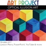 Optical Illusion Art Project Elementary or Middle School