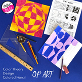 Optical Illusion Art and Color Schemes Drawing Lesson
