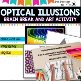 Optical Illusions - Brain Break and Art Activity  .